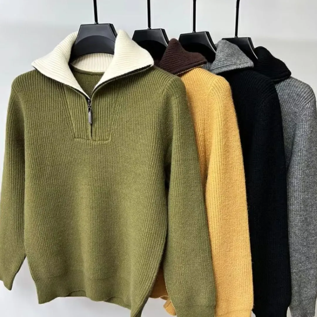 Men's Reversible High Neck Sweater