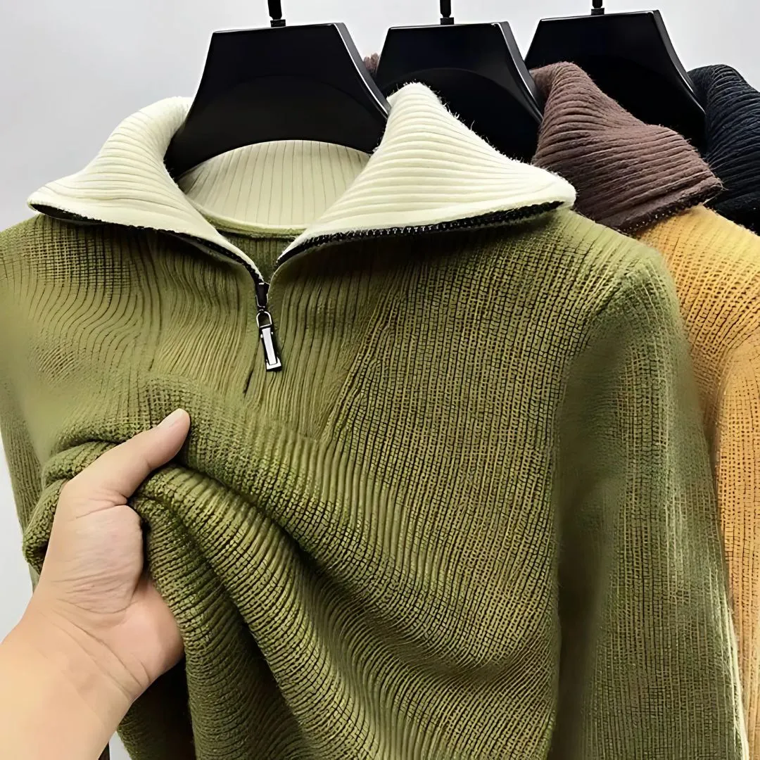 Men's Reversible High Neck Sweater