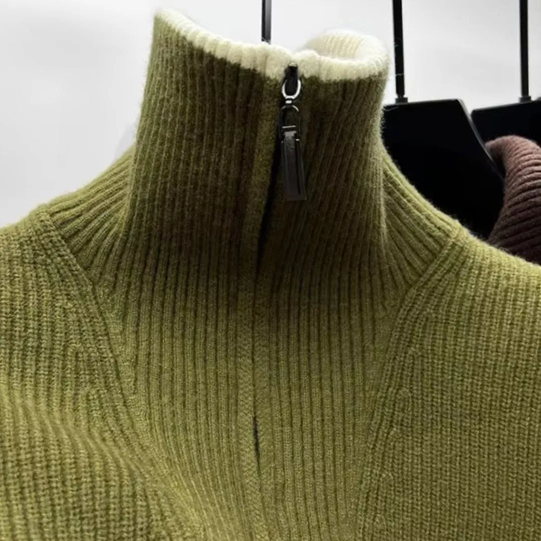 Men's Reversible High Neck Sweater