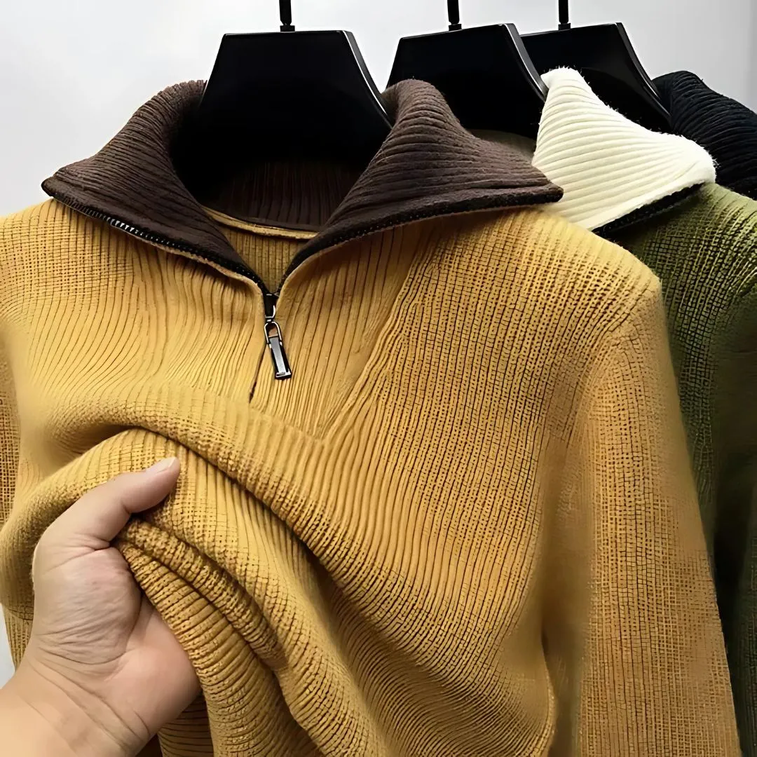 Men's Reversible High Neck Sweater