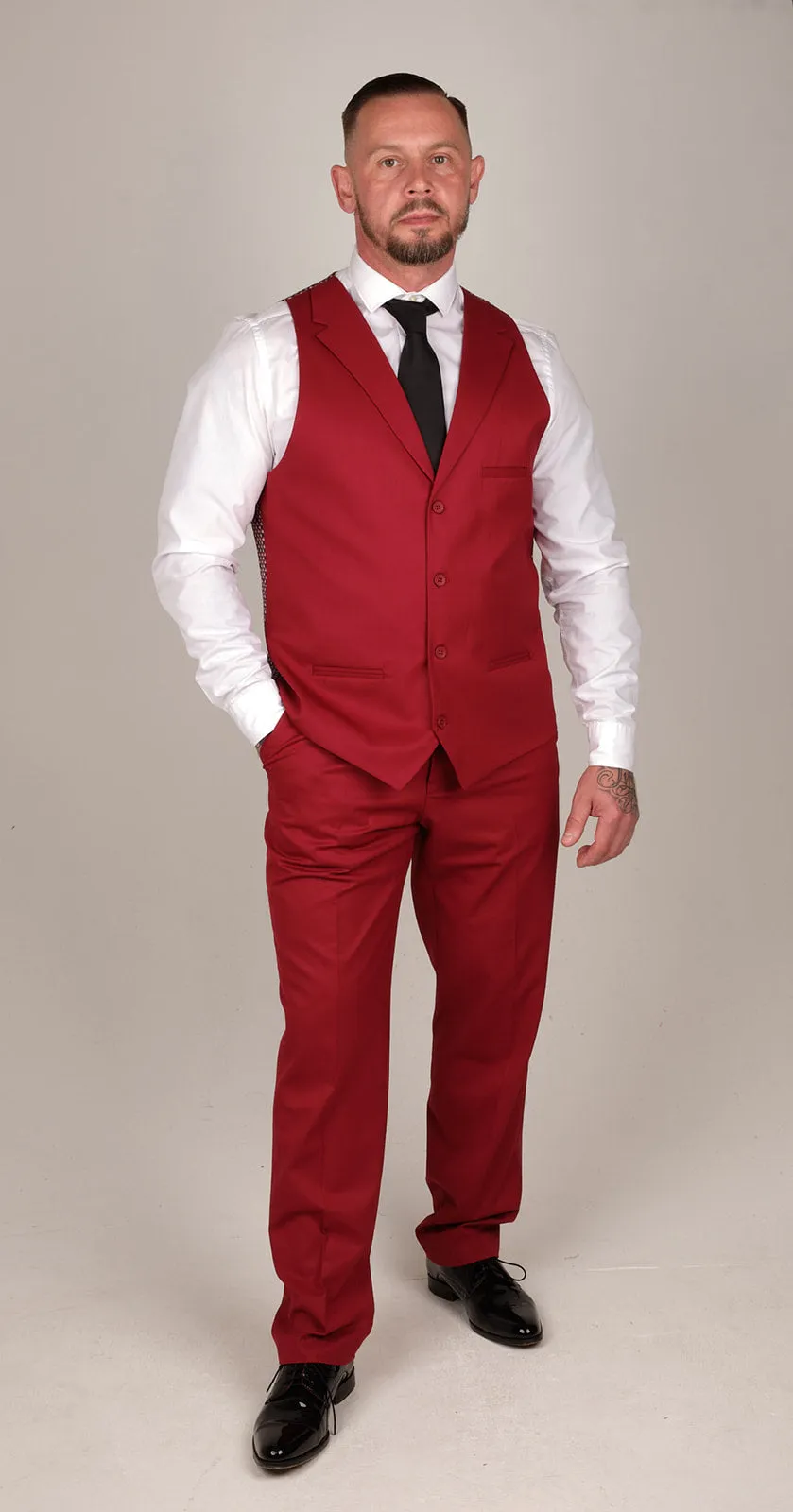 Mens Wine 3 Piece Suit | Wedding Suit | Party Wear | Office Wear