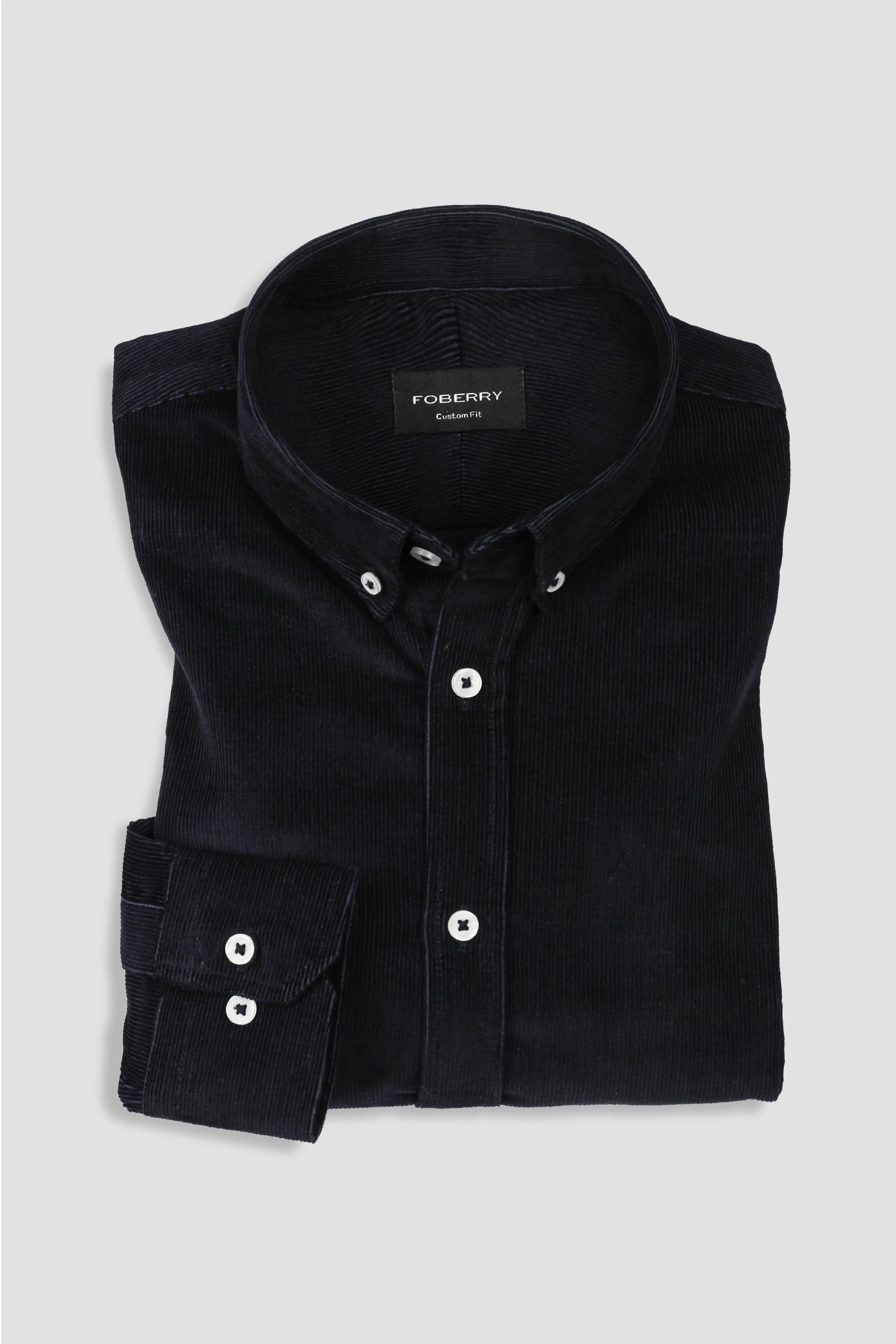 Midnight Blue Corduroy Shirt