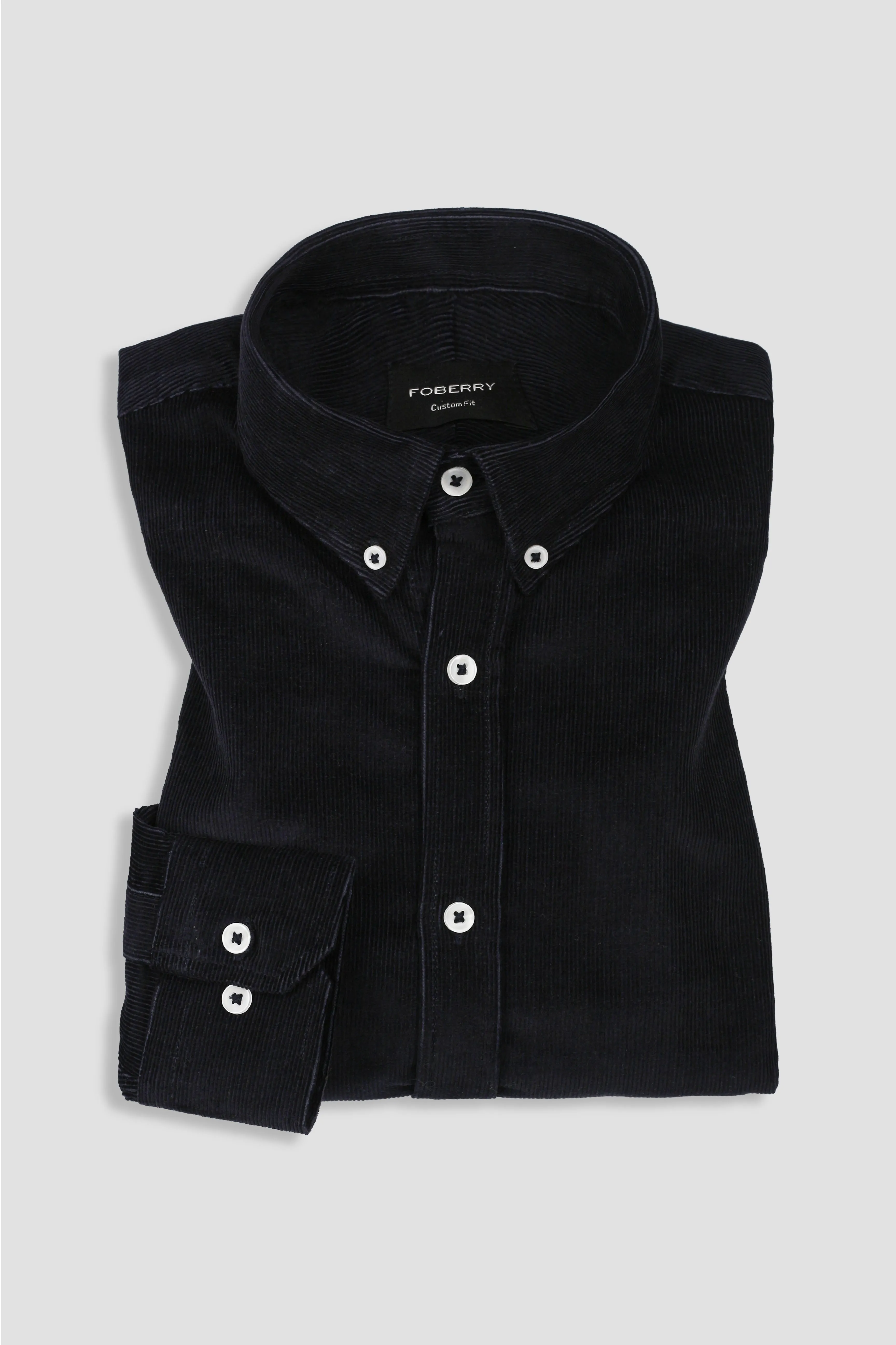 Midnight Blue Corduroy Shirt