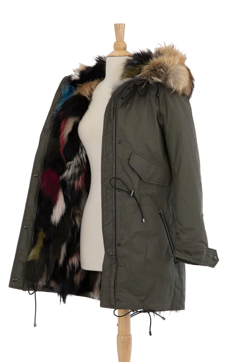 Multi Luxe Limelight Jacket with Fur