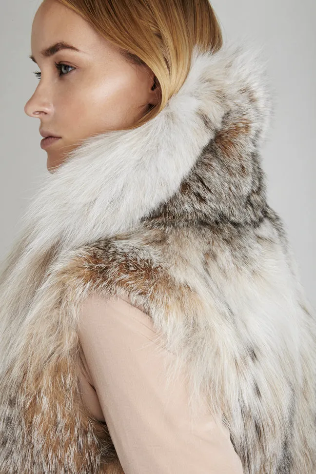 Natasha Lynx Fur Vest