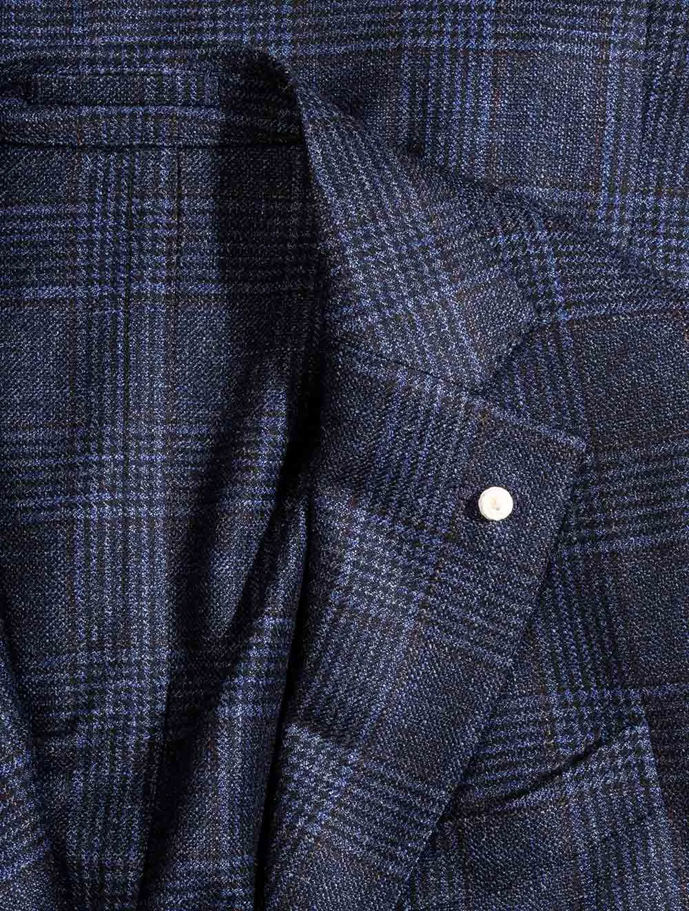 Plaid Check Jacket Blue