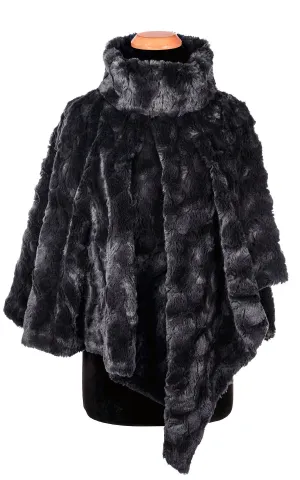 Poncho - Cuddly Faux Fur in Black (SOLD OUT)