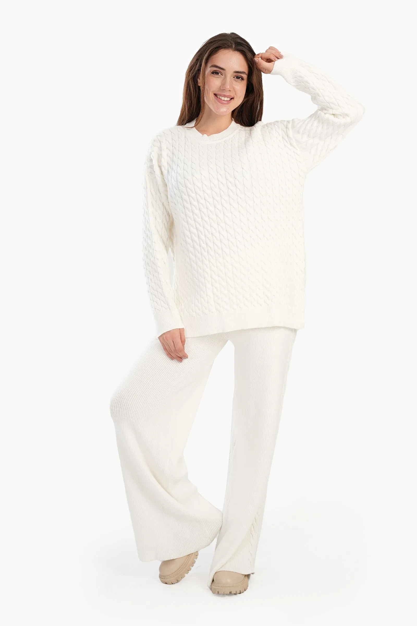 Ribbed Wool Lounge Pants