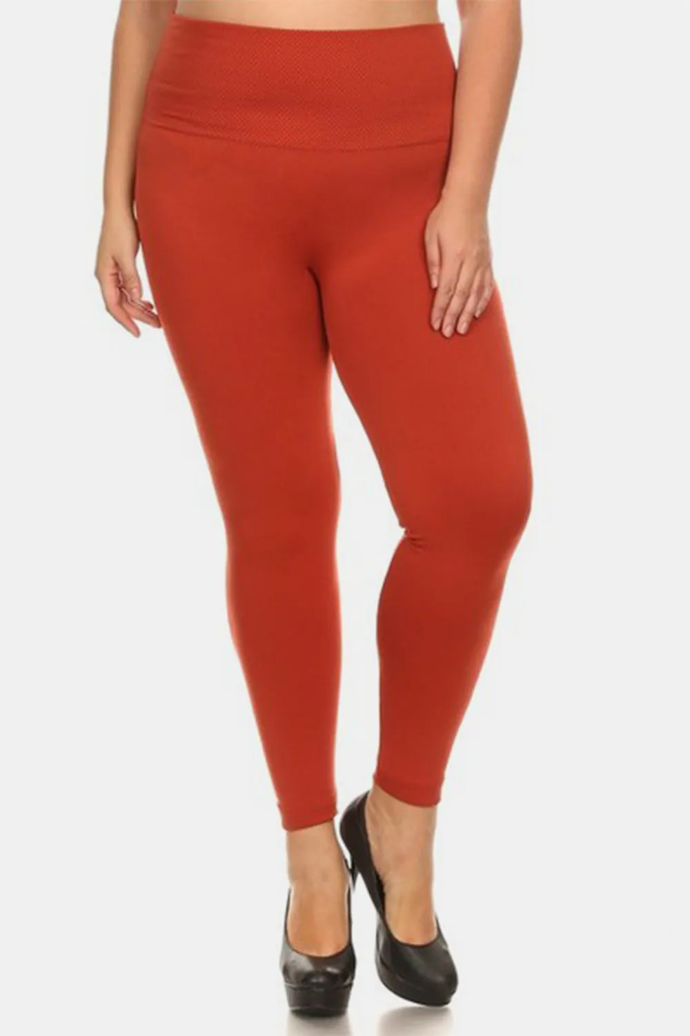 RS: Yelete Full Size Seamless High Waist Fleece Leggings