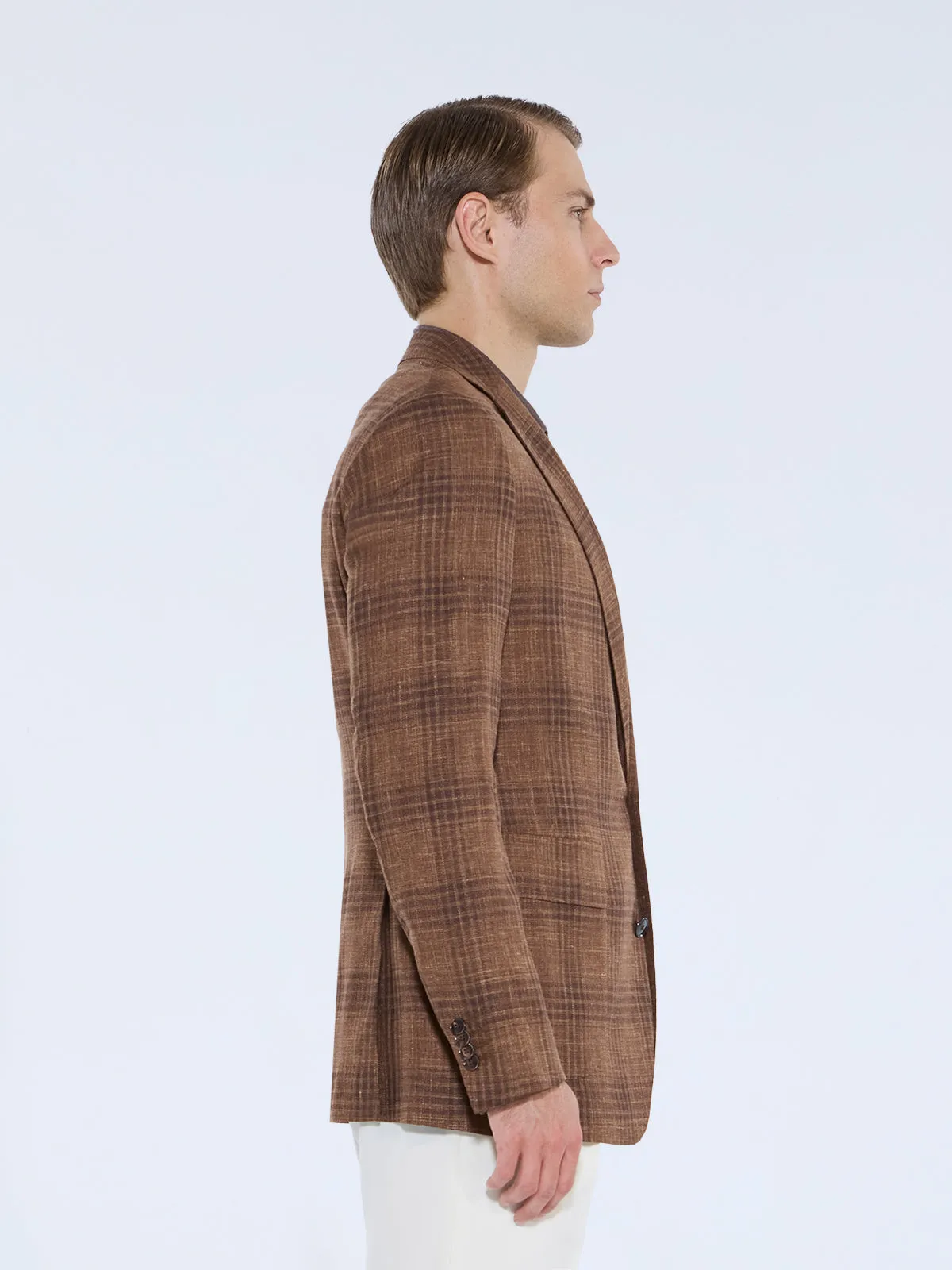 Scala Blazer - Rust Brown Check