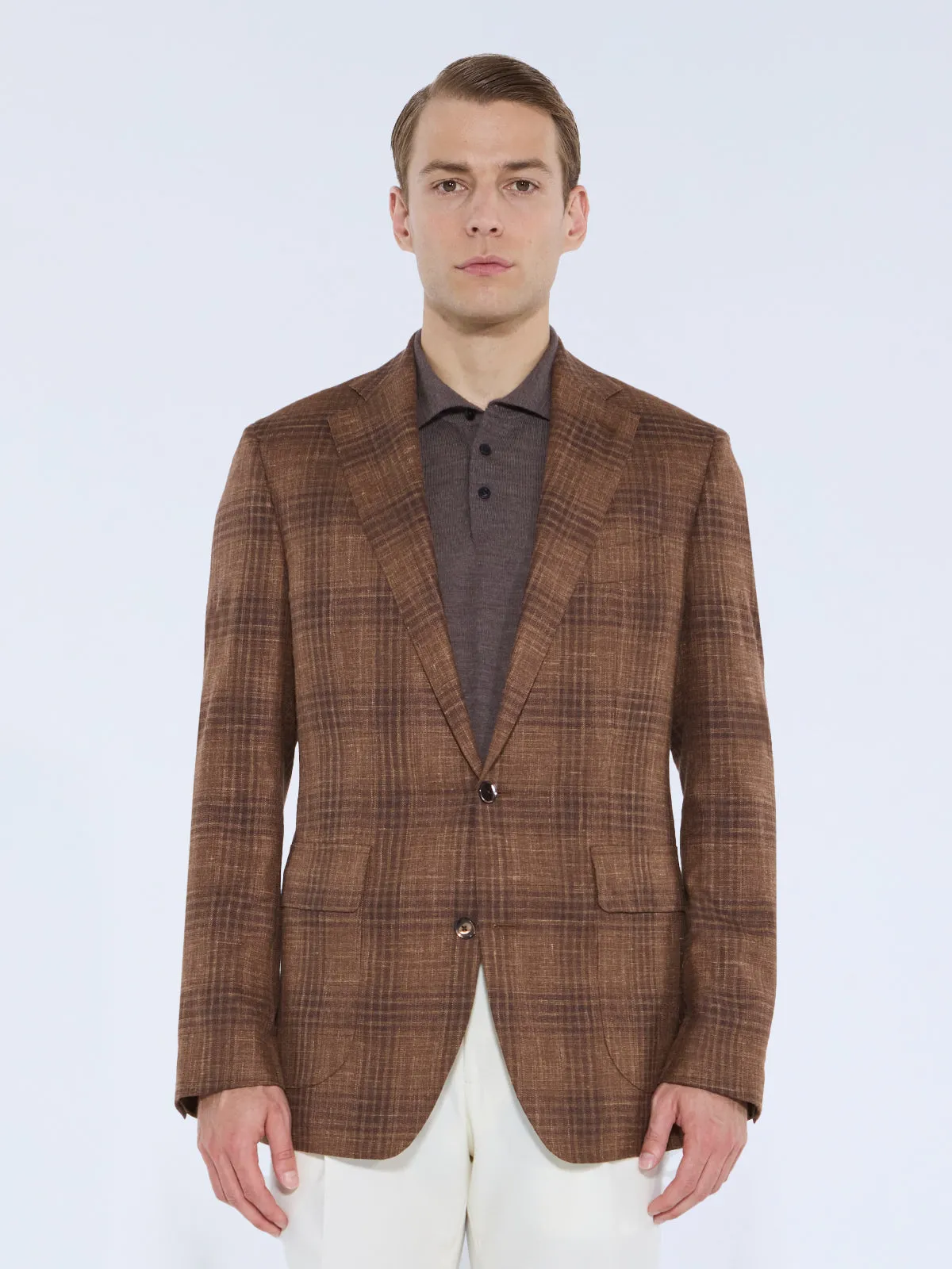 Scala Blazer - Rust Brown Check