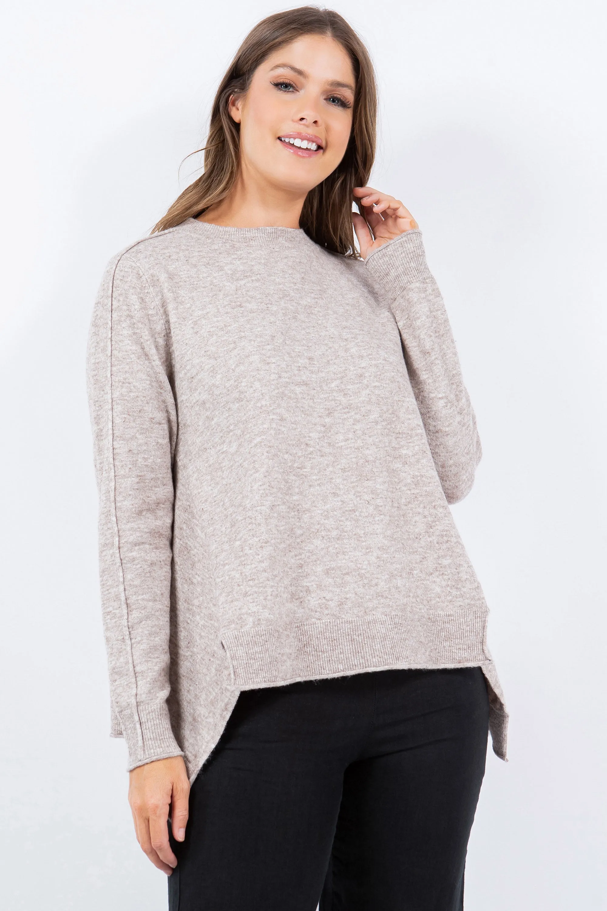 Sleek Seam Sweater