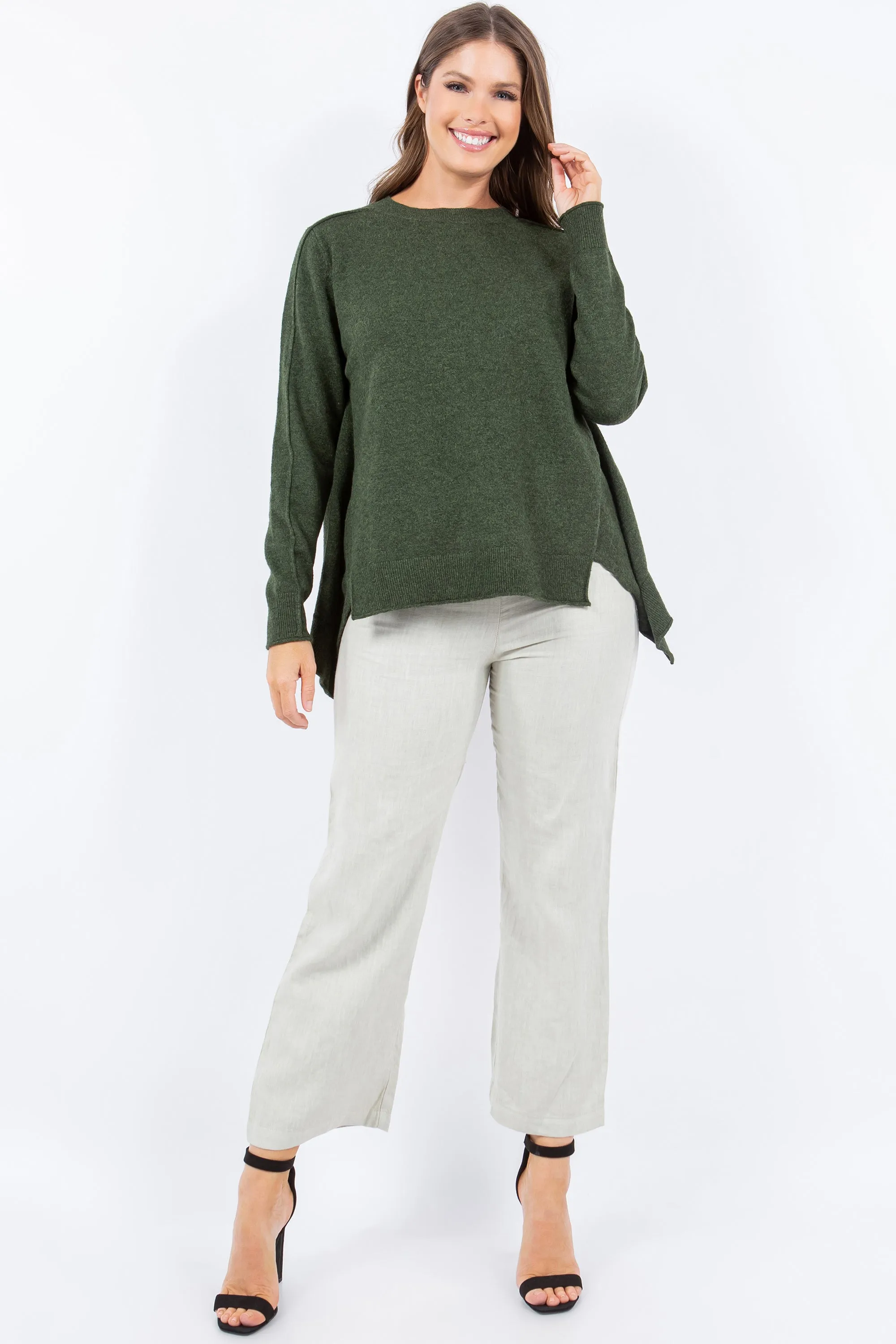 Sleek Seam Sweater