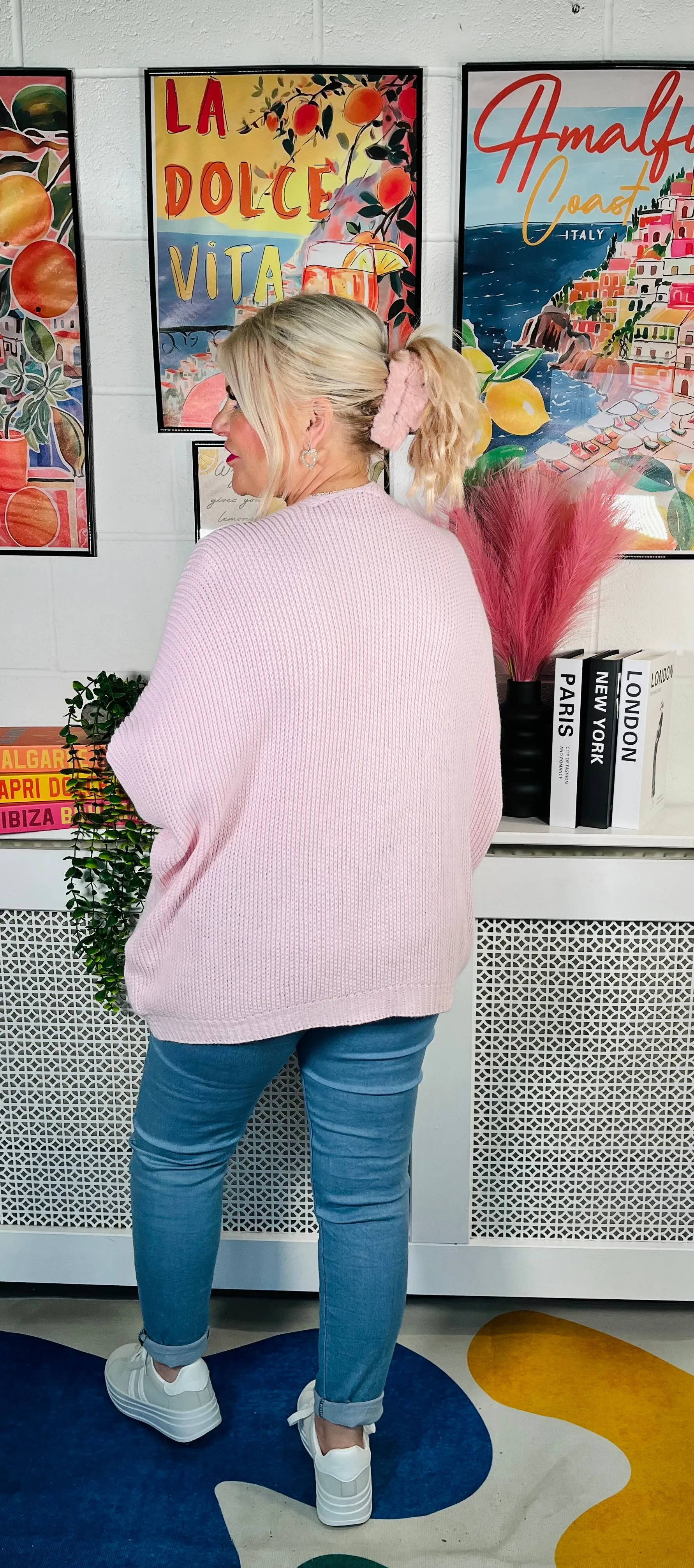 Snuggle Up Knitted Cardigan - Baby Pink