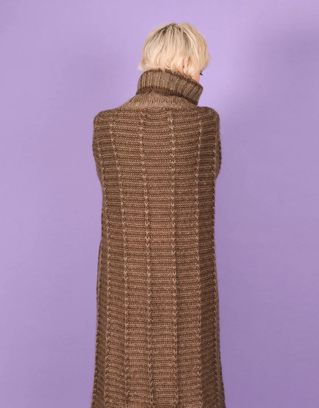 Vintage long knitted cardigan