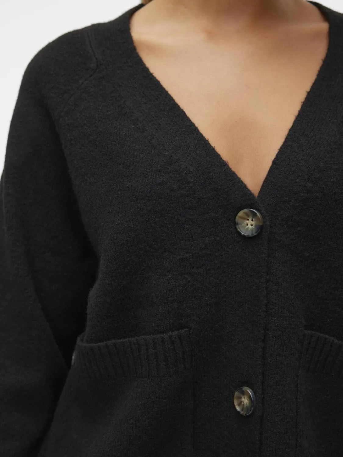 VMBOOM LS V-NECK BUTTON CARDIGAN GA