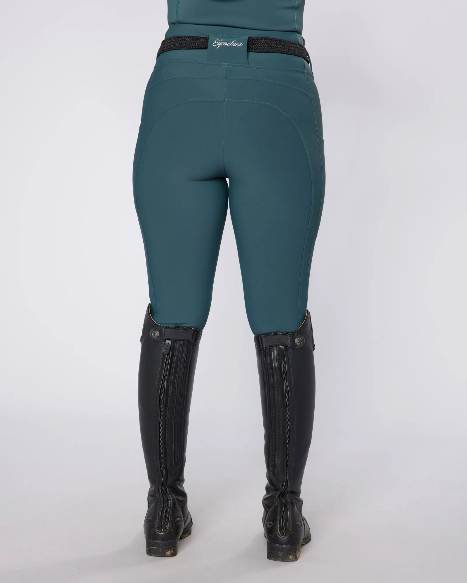 WINTER Emerald Riding Leggings / Tights with Phone Pockets - NO GRIP / SILICONE