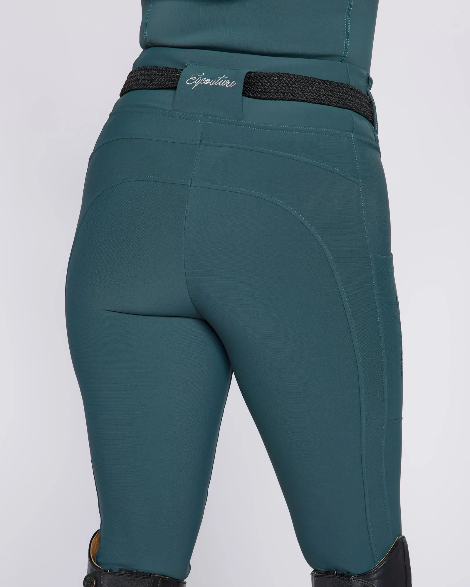 WINTER Emerald Riding Leggings / Tights with Phone Pockets - NO GRIP / SILICONE