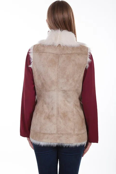 Women's Honey Creek Outerwear Collection: Vest Faux Fur Shearling Zip Front