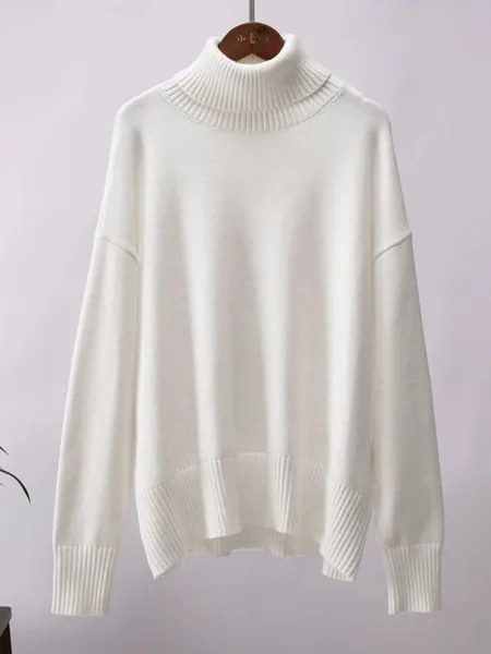 Women's Oversized Knitted Turtleneck Jumper | Ideal for Autumn/Winter