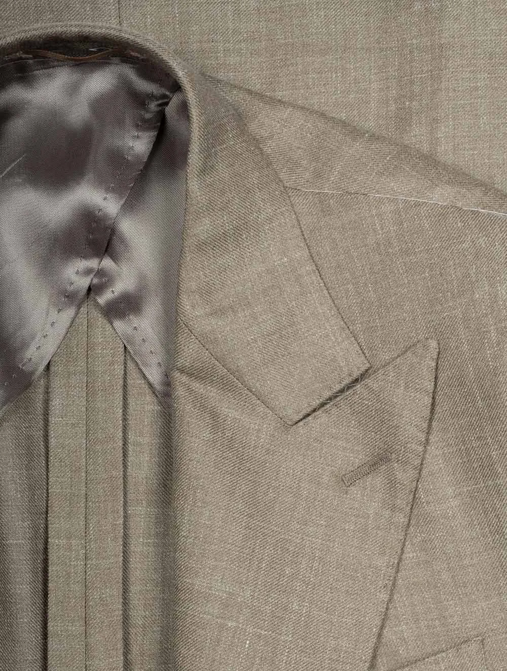 Wool Linen Sport Jacket Taupe