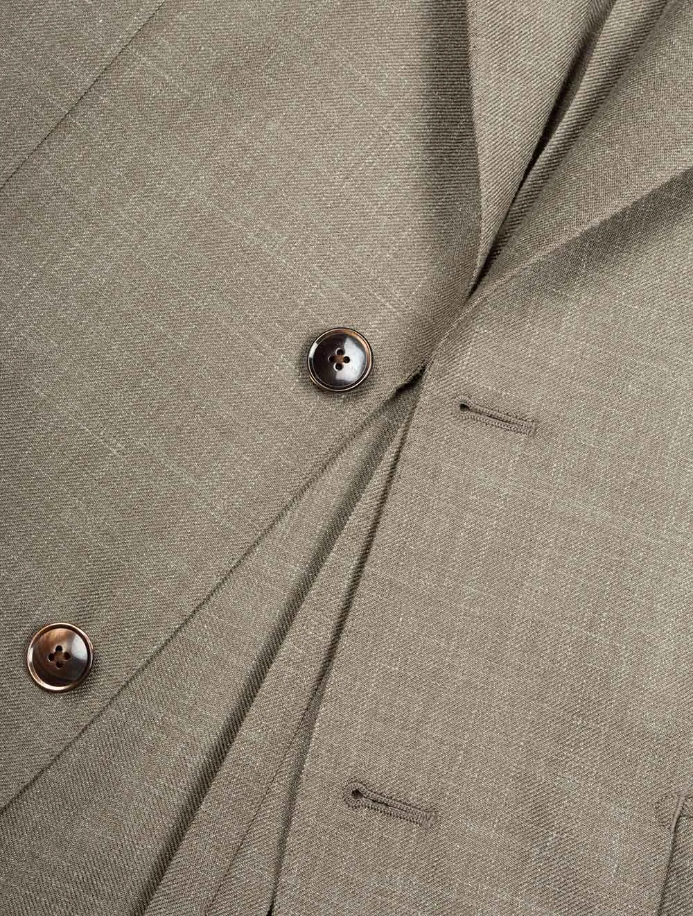 Wool Linen Sport Jacket Taupe