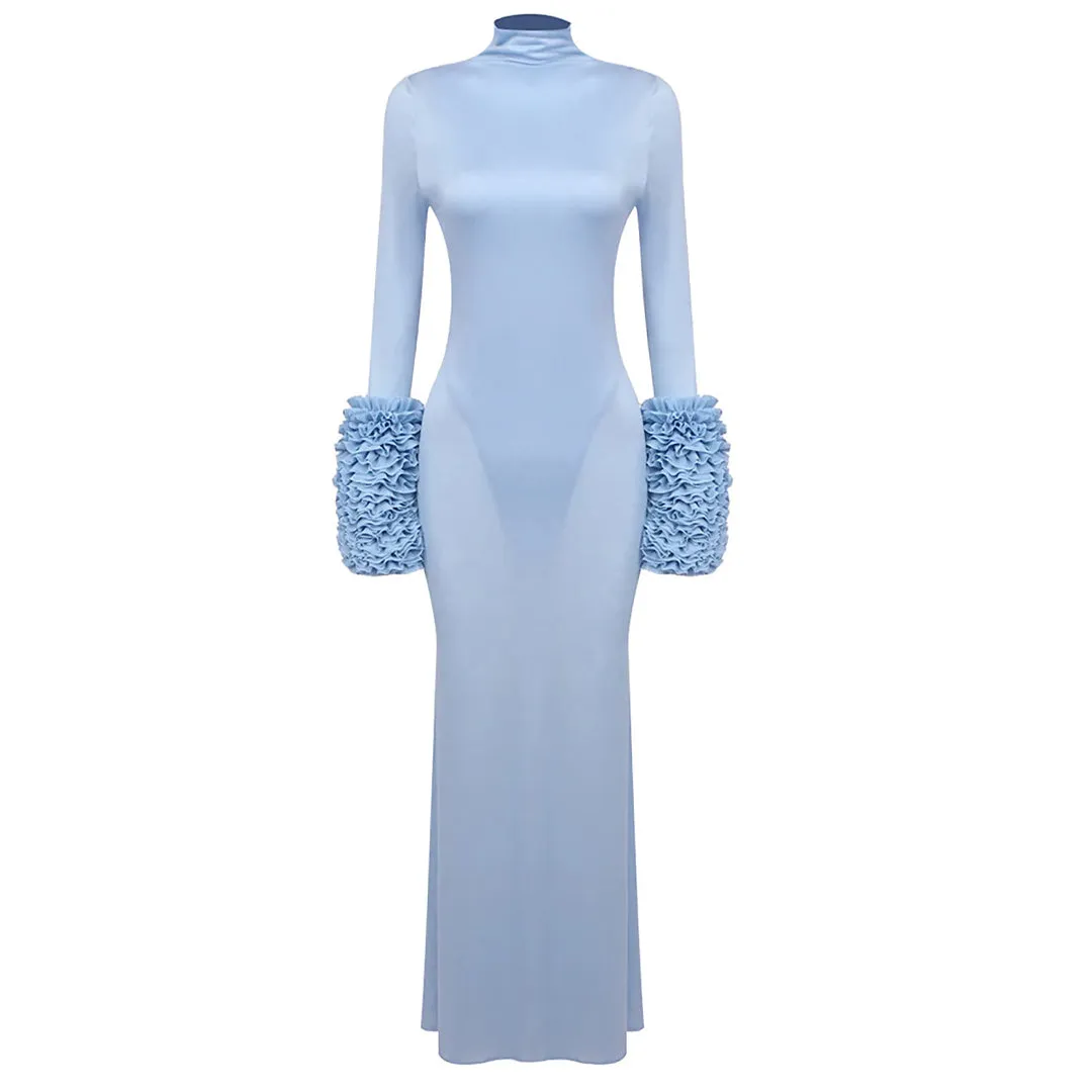 Yana Turtleneck Maxi Dress